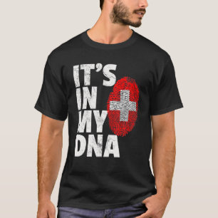 T-shirt Swiss Switzerland Drapeau IT's IN MY DNA Christmas