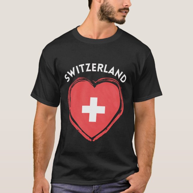 T-shirt Switzerland heart (Devant)