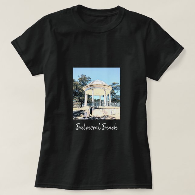 T-shirt Sydney Balmoral Beach blanc Rotunda (Design devant)