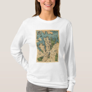 T-shirt Sydney, carte d'AustraliaPanoramic