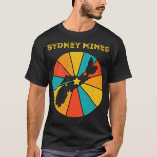 T-shirt Sydney Mines Nouvelle-Écosse Canada Vintage en dét