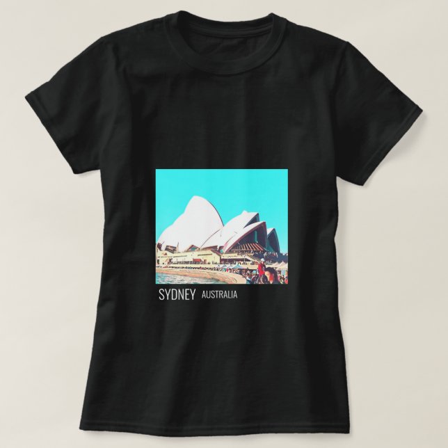 T-shirt Sydney Opera House Voyage australien (Design devant)