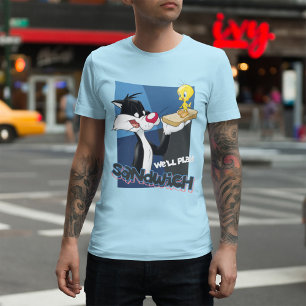 T-shirt SYLVESTER™ & TWEETY™ "We'll Play Sandwich"