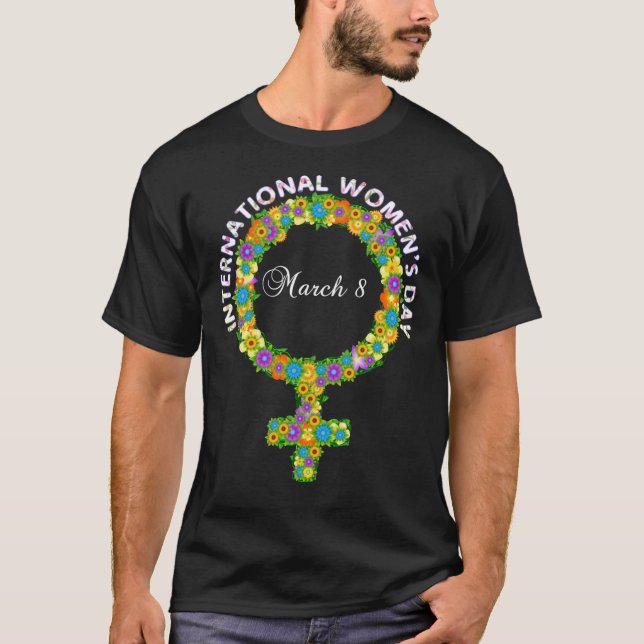 T-shirt Symbo de la Journée internationale des femmes viol (Devant)