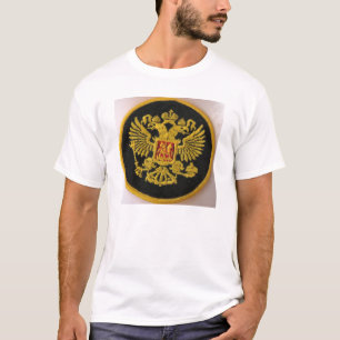T-shirt symbol.two russe a dirigé l'aigle