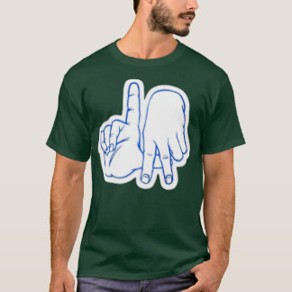 T-shirt SYMBOLE À LA MAIN DE Los Angeles blanc