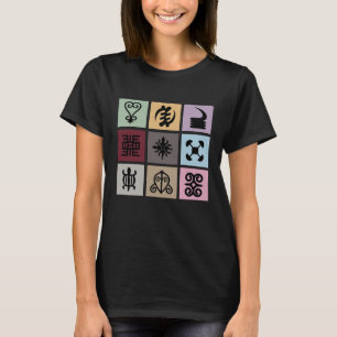 T-shirt Symbole Adinkra du Ghana - Patrimoine africain et