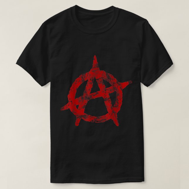 T-shirt Symbole anarchiste Rocher d'anarchie politique dép (Design devant)