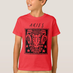 T-shirt Symbole astrologique Aries Horoscope Zodiac Logo