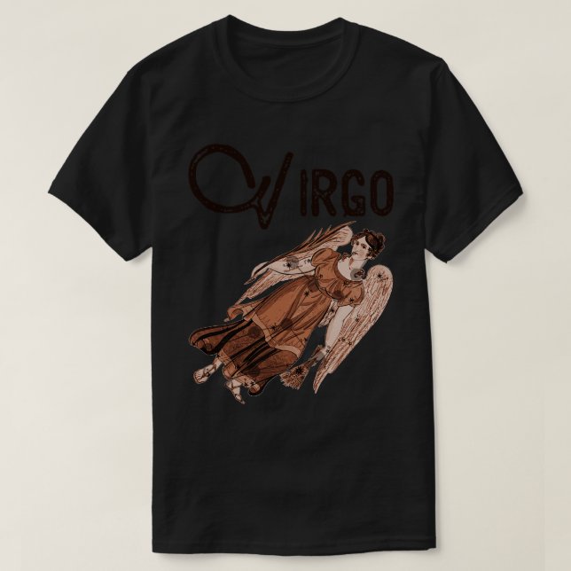 T-shirt Symbole astrologique Virgo Constellation Zodiaque (Design devant)