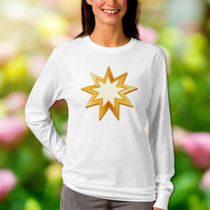 T-shirt Symbole Baha'i d'or