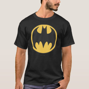 T-shirt Symbole Batman   Logo du cercle jaune foncé
