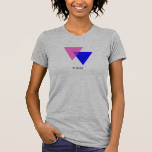 T-shirt Symbole biangles bisexuel Tee de femme personnalis