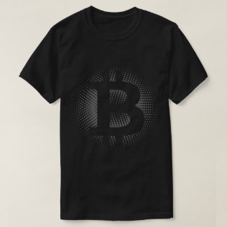 T-shirt Symbole Bitcoin en demi-teinte | Conception Crypto