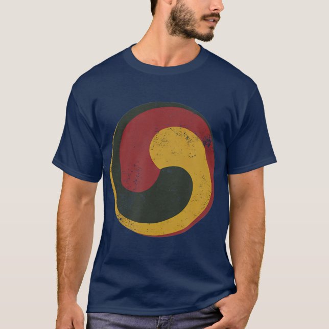 T-shirt Symbole bouddhiste tibétain Bon Gankyil (Devant)