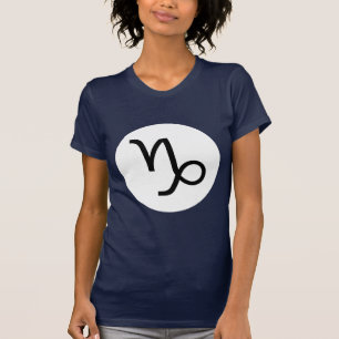 T-shirt Symbole Capricorne - Tee foncée - Customisé