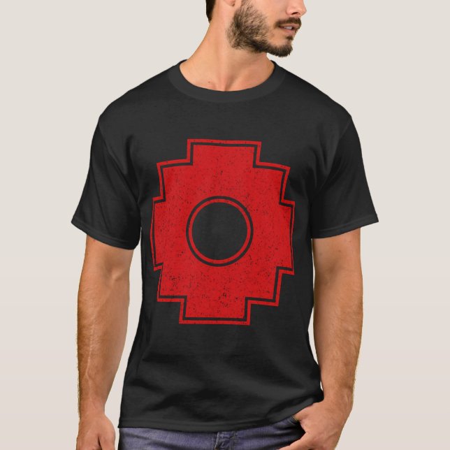 T-shirt Symbole chakana Symbole inca Croix andine Inca (Devant)