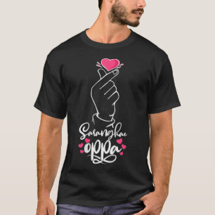 T-shirt SYMBOLE COEUR DE COEUR Coréen Saranghae Oppa KPop