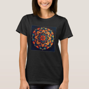 T-shirt Symbole coloré des femmes de Mandala