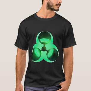 T-shirt Symbole cool d'avertissement de risque biologique