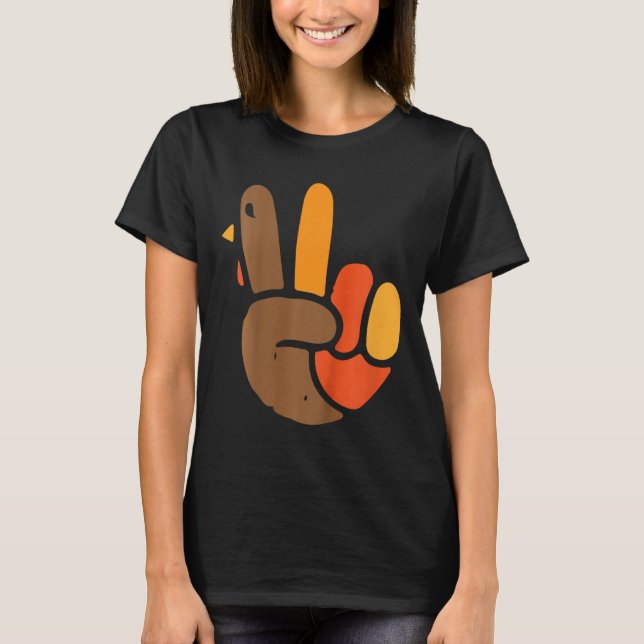 T-shirt Symbole Cool de Jour de l'Action de grâce (Devant)