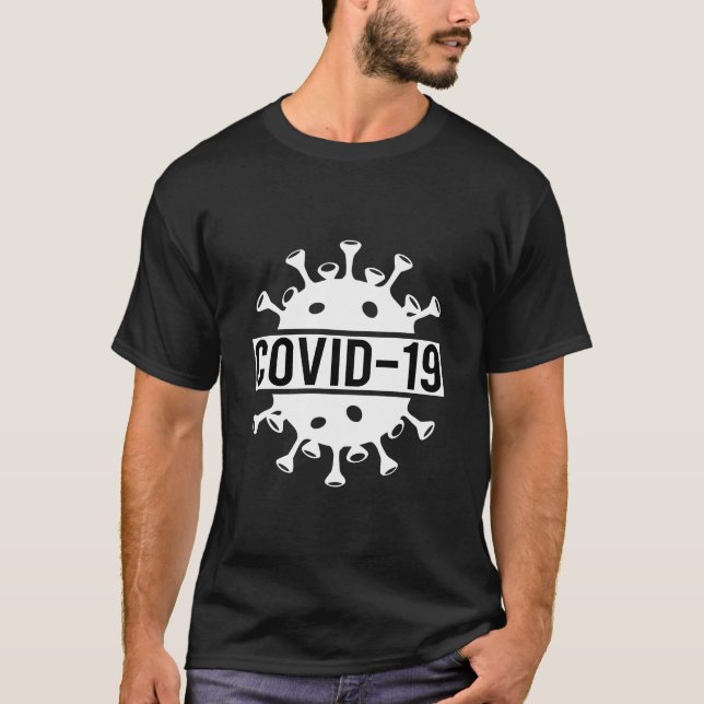 T-shirt Symbole Coronavirus Covid-19 (Devant)