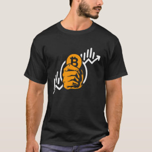 T-shirt Symbole Crypto Bitcoin augmentation de pièce Block
