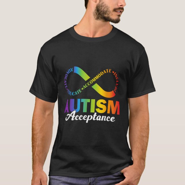 T-shirt Symbole d'acceptation de la sensibilisation sur l' (Devant)