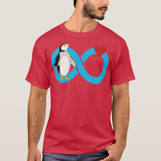 T-shirt Symbole d'amour Infinité du coeur Antarctique anim