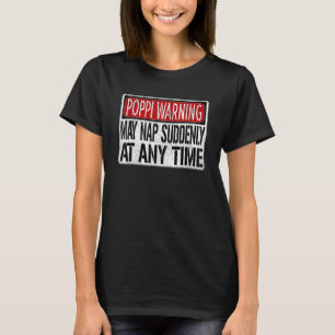 T-shirt Symbole D'Avertissement Mens Poppi Peuvent Tomber