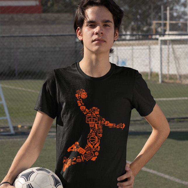 T-shirt Symbole de basket-ball Slam La balle (Créateur téléchargé)