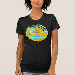 T-shirt Symbole de bibliothèque couleur pierre bleue