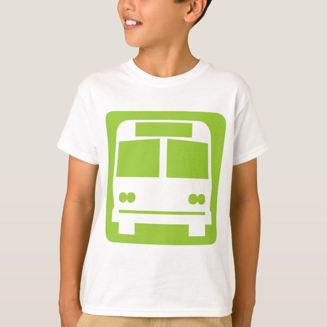 T-shirt Symbole de bus - Noir (Devant)