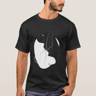 T-shirt SYMBOLE DE CHIENS Drôle Yin Yang Treeing Walker Co