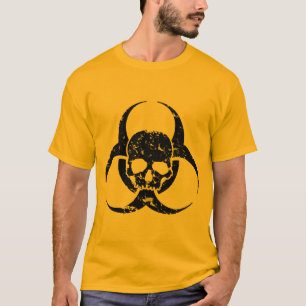 T-shirt Symbole de danger biologique de masse et de détres