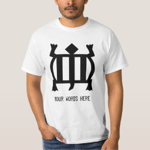 T-shirt Symbole de Denkyem   pour l'adaptabilité et