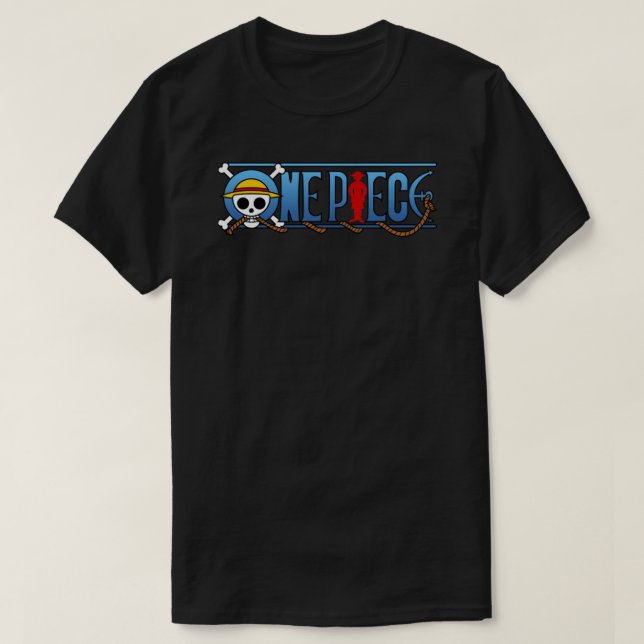 T-shirt Symbole de drapeau d'un morceau de logo pirates -  (Design devant)