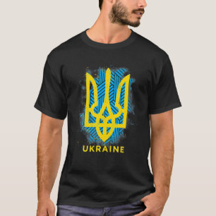 T-SHIRT SYMBOLE DE DRAPEAU UKRAINE