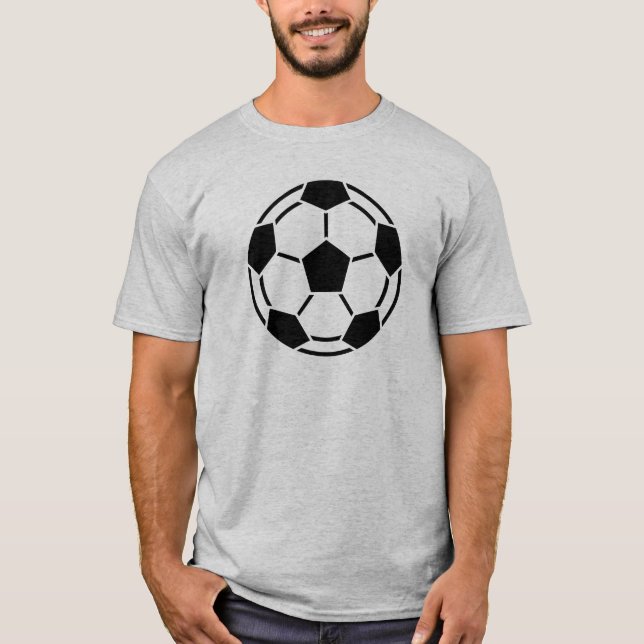 T-shirt Symbole de football - Noir (Devant)