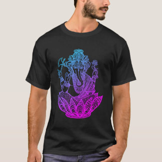 T-shirt Symbole de Ganesh Yoga Hommes hindous Femmes Eléph