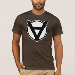 T-shirt Symbole de héros de Voluntaryist avec la frontiè