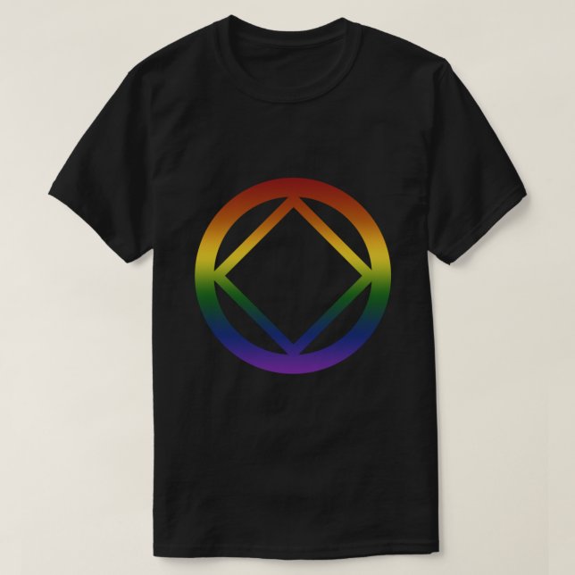 T-shirt Symbole de la fierté arc-en-ciel anonyme T classiq (Design devant)