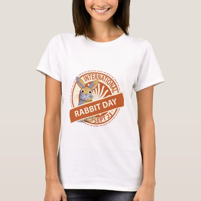 T-shirt Symbole de la Journée internationale du lapin (Devant)