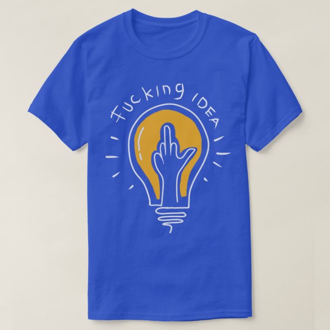 T-shirt Symbole de la lampe de mauvaise idée (Design devant)