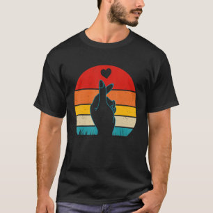 T-shirt Symbole de la main du cœur de la K Pop  Drame vint