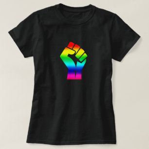 T-shirt Symbole de la matière noire LGBTQ Pride Arc-en-ci