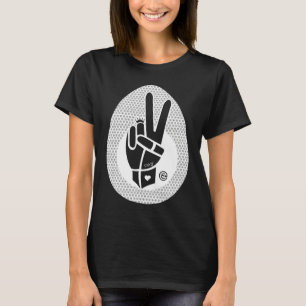 T-SHIRT SYMBOLE DE LA PAIX D'ABORD BLANC