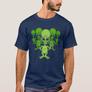 T-shirt SYMBOLE DE LA PAIX Drôle Mignonne Armada D'Aliens