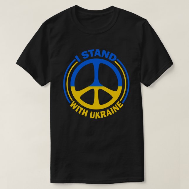 T-shirt Symbole de la paix en Ukraine (Design devant)