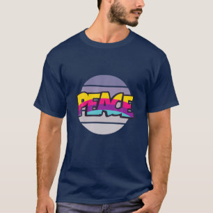 T-shirt Symbole de la paix Hippie Signet d'amour bonheur 6